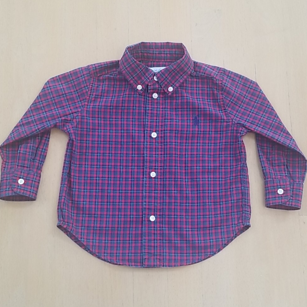 Ralph Lauren Red and Blue Plaid Shirt